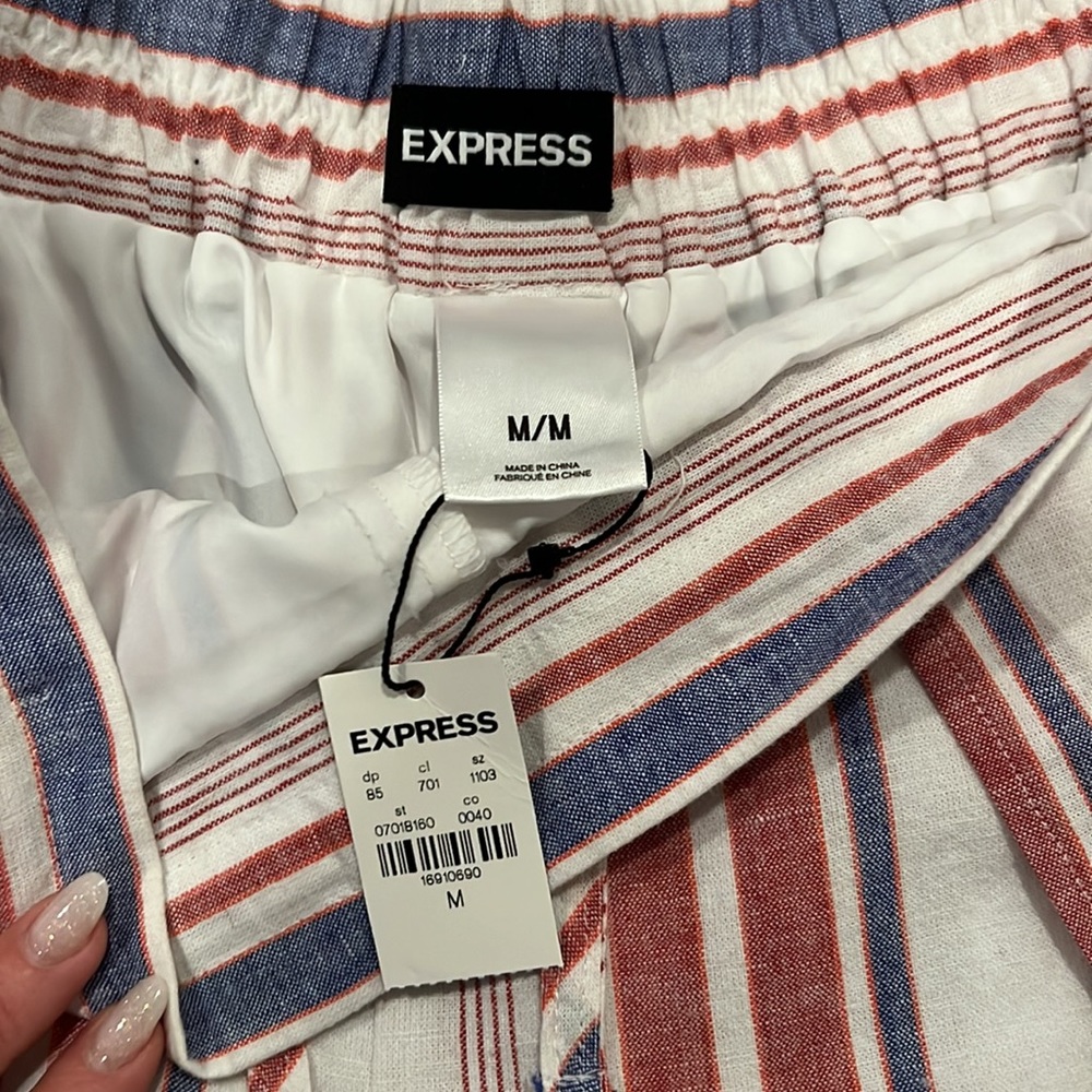 Express Wide Leg Linen Pants - Picture 5 of 7